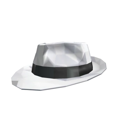 White Sparkle Time Fedora